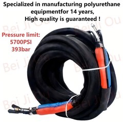 15m Polyurethane Pu Foam Hose / Heated Hose Pipe For Spray Foam Machines