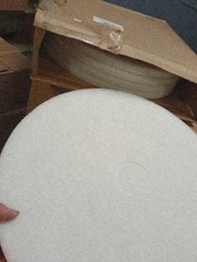 Case Of 5, 3M White Super Polish Floor Pad 4100, 21″ 107