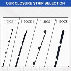 Duco -Made R Panel Foam Closure Strips – 20 Pack of 3ft Black Corrugated Roof…