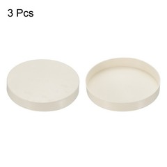 3 Pack 114mm ID Pipe End Caps Round Tubing Insert Pipe Cover White