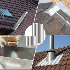 Tubtoken Aluminum Roll Flashing 24 X 50 Metal Roofing Roll For Roof And Garden