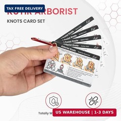 Kutir Arborist Knots Card Set – 10 Essential Knots for Camping, Climbing, & More