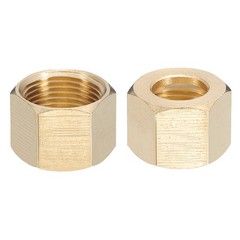 3/8″ Brass Compression Nut,50Pcs Brass Compression Fitting Plumbing System