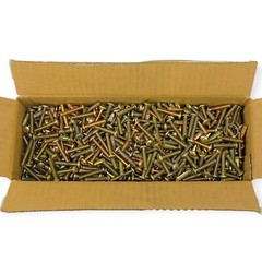 Heavy Duty Door Guard Brass Screws Pan Head Phillips 1/8 in Length, 6 lbs