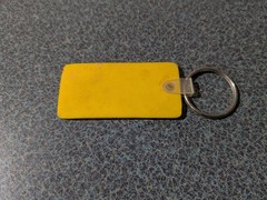 Vintage Rubber Nicolozakes Trucking & Construction CO. Cambridge Ohio Key Chain