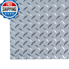 M-D Building Products 57306 12″x24″x.025″ Silver Aluminum Diamond Tread Sheet