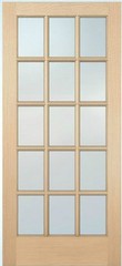 1 Lite 10 Lite or 15 Lite Hemlock Solid Exterior French Doors Patio Door Slabs