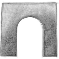 AVC.AP5077 AUVECO AP5077 Shim, 1/8 in THK x 1/2 in Slot x 1-1/8 x 1-1/8 in, Zin