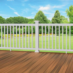 4x4x40 in White Composite Post Sleeve for Deck Railing Fence Covers