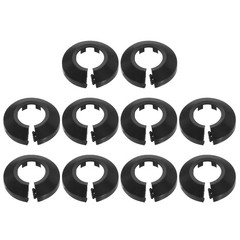 10pcs Flange Pipe Cover Decoration 0.98″ Clip-on Wall Hole Cover, Black