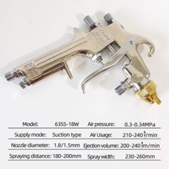 Paint Spray Gun KINKI Traditional Lower Pot 1.5mm/1.8mm Nozzle High-pressure