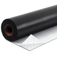 Pushglossy 1 Roll EPDM Rubber Roofing Membrane 39″ x 39 Inch x 20 Feet, Black