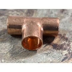 NIBCO Pipe Fitting Tee 5/8 x 3/4 OD Copper 9611 Solder Joint QTY 25