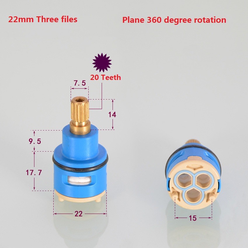 Ceramic Disc Cartridge Water Mixer Tap Inner Control Faucet Regulator Valve Core