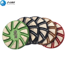 Z-lion 5PCS 3 Inch Metal Bond Diamond Floor Polishing Pad Concrete Grinding Disc