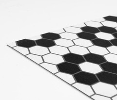 FloorPops Black Biscotto Peel & Stick Floor 12″L x 12″W x 0.06″T,