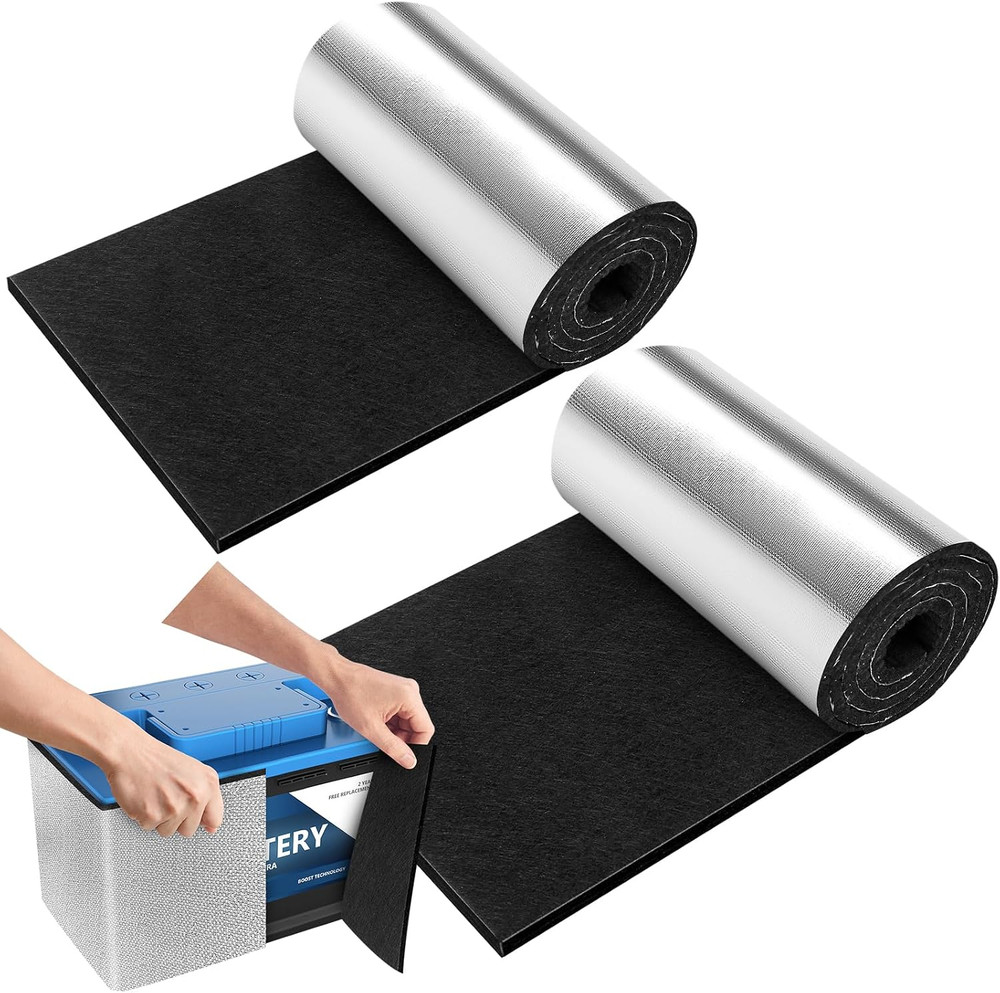 40″X7″ Battery Insulation Kit, Universal Car Battery Insulation Blanket, Anti-Co