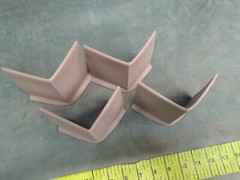 ROPPE Rubber Floor Wall Base Corner Molding 4 pcs per lot light gray color