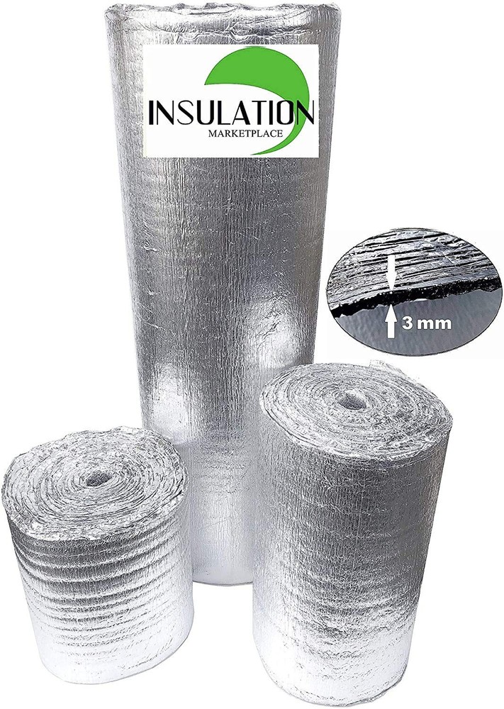 SmartSHIELD -3mm 16″x50Ft Reflective Insulation roll, Foam Core 24″x50Ft”