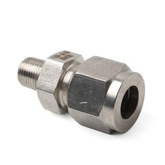1pc Compression Tube Fitting 1/8 PT Male x 10mm OD Tube Stainless Steel