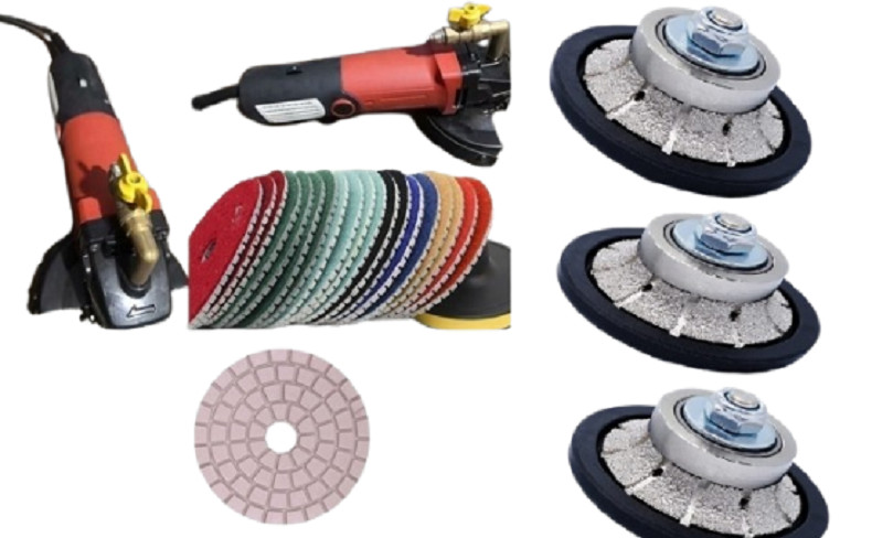 Contractor Diamond Tool Kit 65PCS Granite Marble Countertop Polisher Router Bits