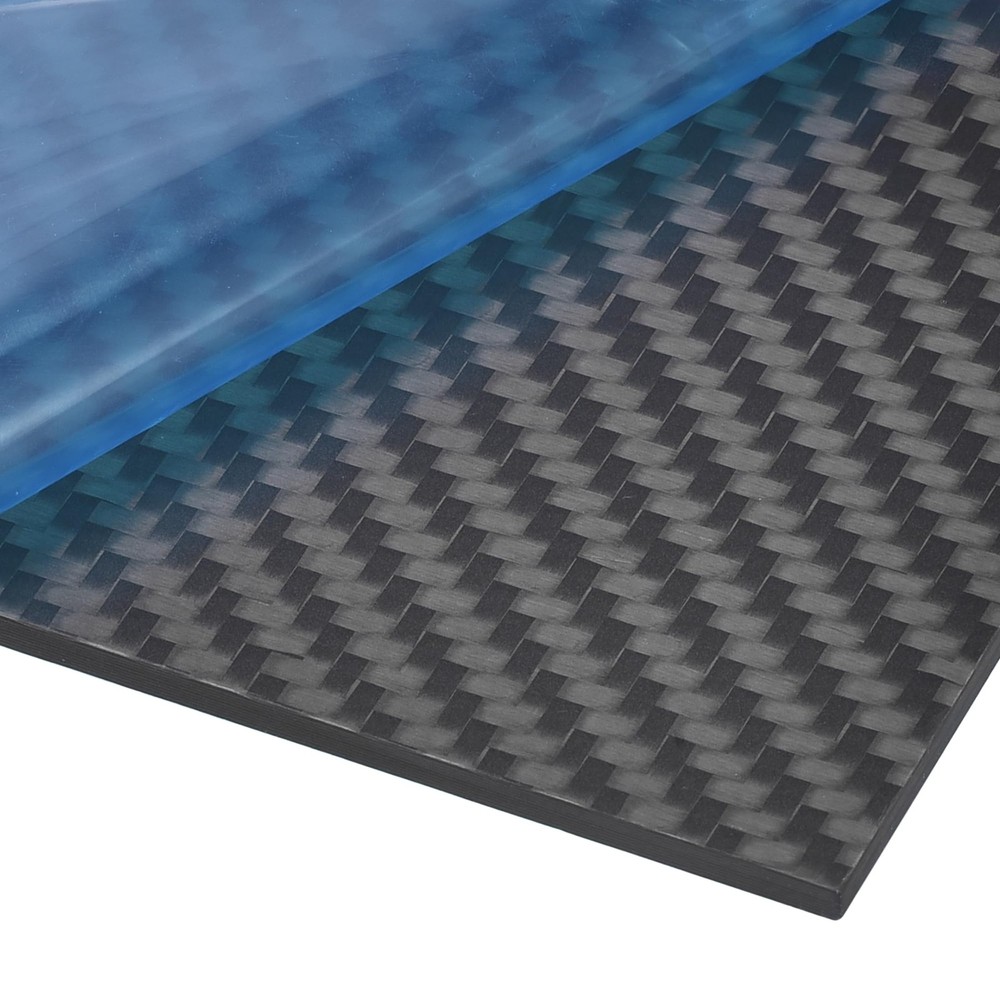 uxcell Carbon Fiber Plate Panel Sheets 300mm x x 200mm x 0.5mm, black