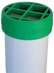 Green 1/2″ PVC Pipe End Cap with Integral Screen for Socket Fit on 0.84″ OD Pipe