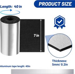 40″X7″ Battery Insulation Kit, Universal Car Battery Insulation Blanket, Anti-Co
