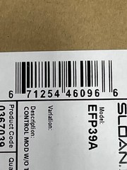 Sloan EFP-39-A Control Module without Turbine, 367039 Original OEM