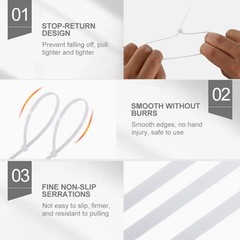 Clear Zip Ties 8 inch, 100 Pack, White Zip Ties, 40lbs, Zipties Clear, White …