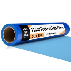 TapeManBlue Floor Protection Film, 36″ x 200′, Made 36 inch x 200 feet, Blue