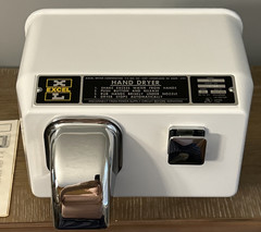 Excel 76-W Hand Dryer White 120 Volts, NEW OLD STOCK, Pristine condition, manual