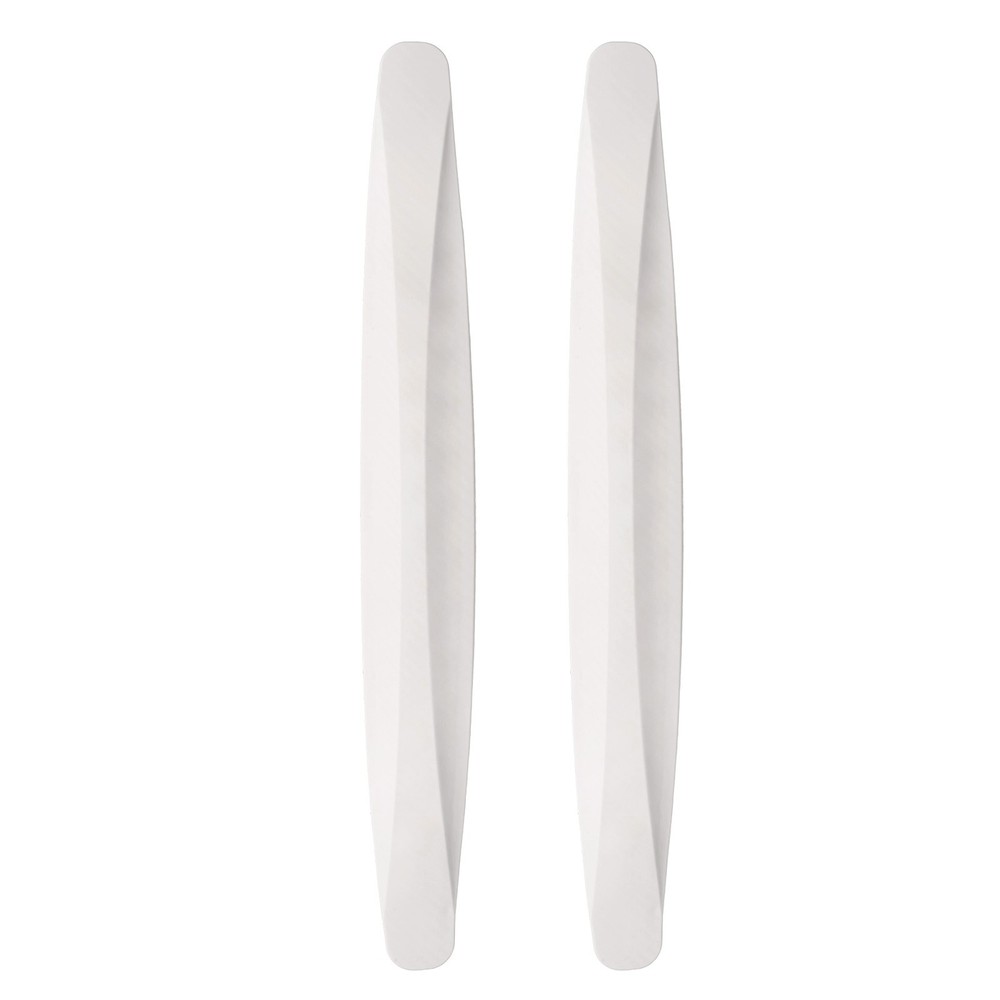 2pcs Bumper Guard Strip Anti-Collision Bumper Protector Trim for Cars SUV, White
