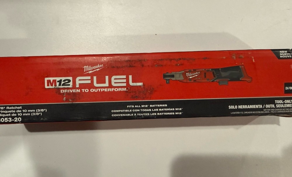 Milwaukee 3053-20 M12 FUEL 3/8 inch Ratchet Baretool NEW!