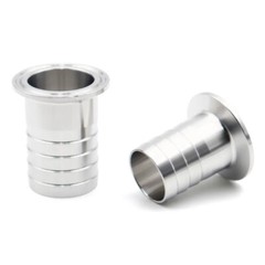 SS304 Tri Clamp Hose Barb OD8-25mm Sanitary Pipe Fitting Ferrule OD50.5-64mm