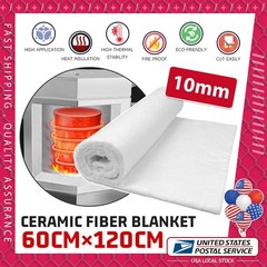 white Thick 0.4 inch Ceramic Fiber Insulation Ideal for Forges, Forge, Foundry