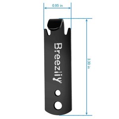 Breezliy Fence Wire Twister for T Post Clips, Barb Black-2pcs