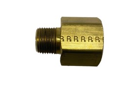 (14) NOS Parker 1/2” FNPT x 3/8” MNPT Brass Pipe Reducing Adapter 222P-8-6
