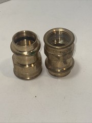 (x2) Viega ProPress 3/4″ Press x 3/4″ Female Thread Adapter in Bronze – 79315