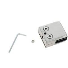 8 x Square Glass Clamps 48mm with Rubber Layers For 8-10mm Thickness Glass
