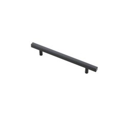 Elegant Decor Dior Zinc Alloy Bar Pull Multipack in Black (Set of 10)