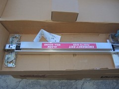 Von Duprin 2670 SP28 Guard-X Alarm Exit, Bar and Parts Only w/Rockwood kickplate