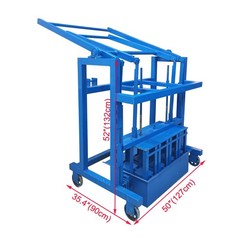 Manual Hollow Brick Press 4 Bricks/Cycle H1 Cavity Concrete Block Making Machine