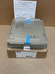 (1) New – HUBBELL AFB4G25 4G AFB 4 Gang Access Floor Box Recessed Enclosure 2.5”