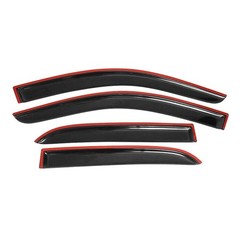Window Visor Acrylic Rain Guard for Honda Accord 2003-2007 4Dr Smoke Tinted 4pcs