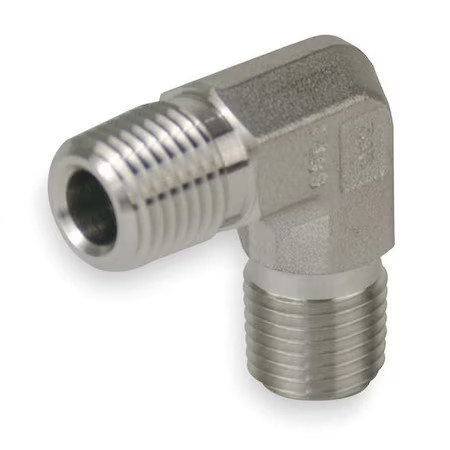 Parker 2-2 Me-Ss Stainlesssteel, 90Elbow, 1/8″Nptx1/8″Npt