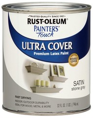 Rust-Oleum 267335 Painter’s Touch 32 Fl Oz (Pack of 1), Satin Stone Gray