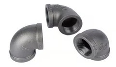 5 PACK! STZ Industries 1-1/4″ FIP Black Malleable Iron 90° Elbow