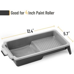 Bates- Paint Tray Liner, 4 Inches, One Plastic 4 inch, 21 pcs, White
