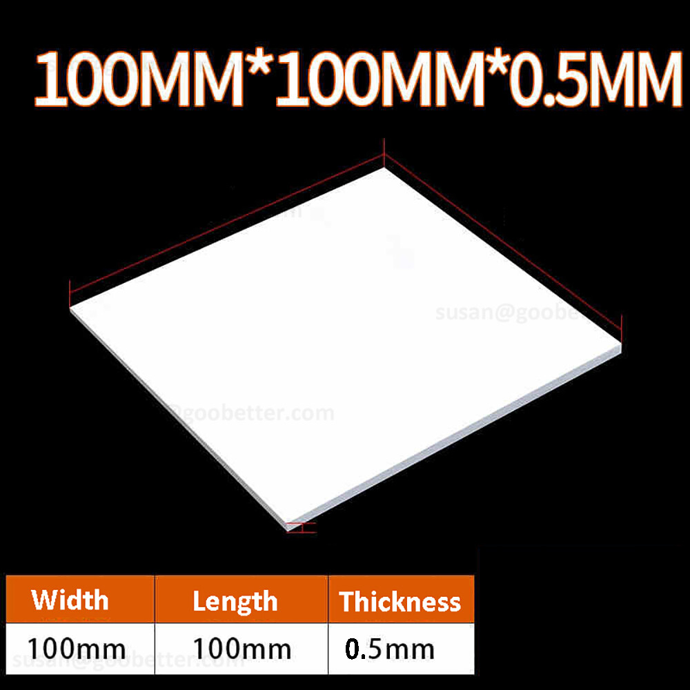 PTFE PLATE SHEET 0.5mm-30mm HIGH TEMPERATURE, LOW FRICTION ENGINEERING PLASTICS